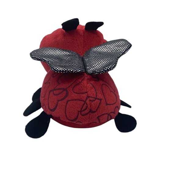 Red Ladybug Love Bug Plush Insect Stuffed Toy  6” Hand Held - Picture 4 of 6